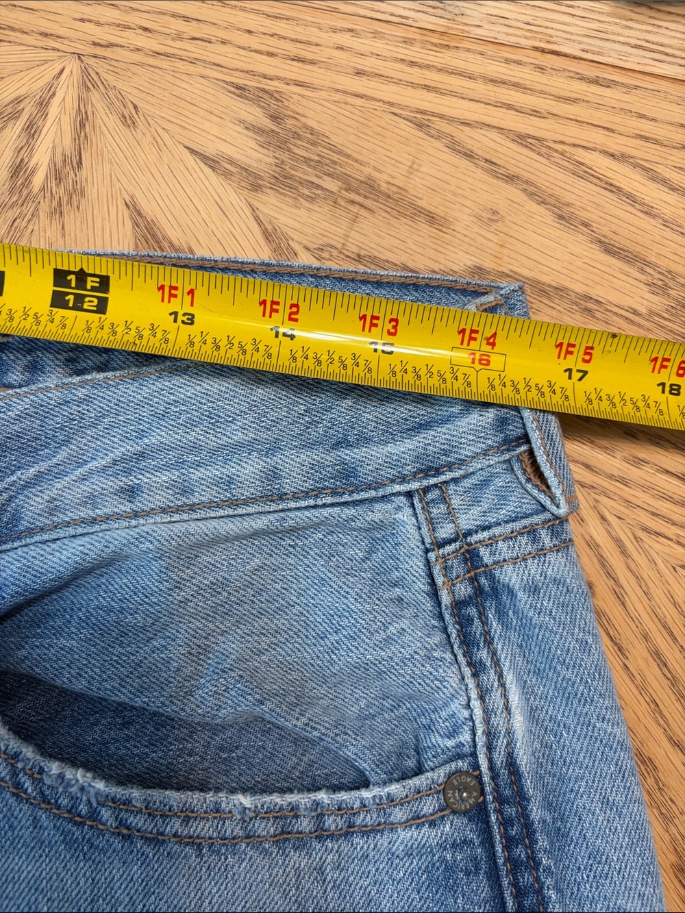 American Eagle Outfitters Skater Two Toned Wide-Leg Distressed Jeans 12 - Picture 7 of 13